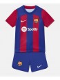 Barcelona Replika Hemmakläder Barn 2023-24 Kortärmad (+ byxor)